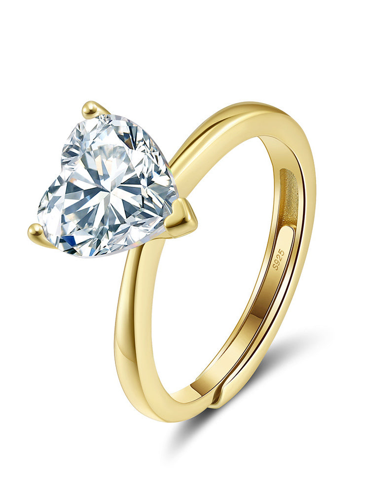 Anillo Dusk Is Mine chapado en oro de 18 quilates