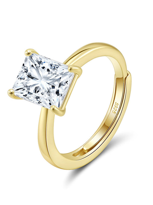 Anillo Dusk Is Mine chapado en oro de 18 quilates