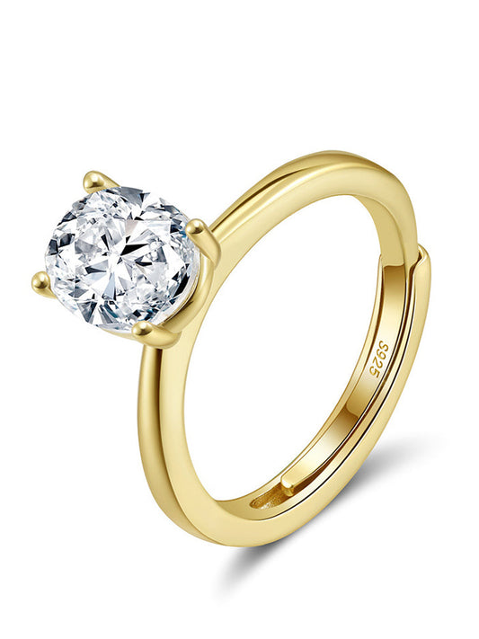 Anillo Dusk Is Mine chapado en oro de 18 quilates