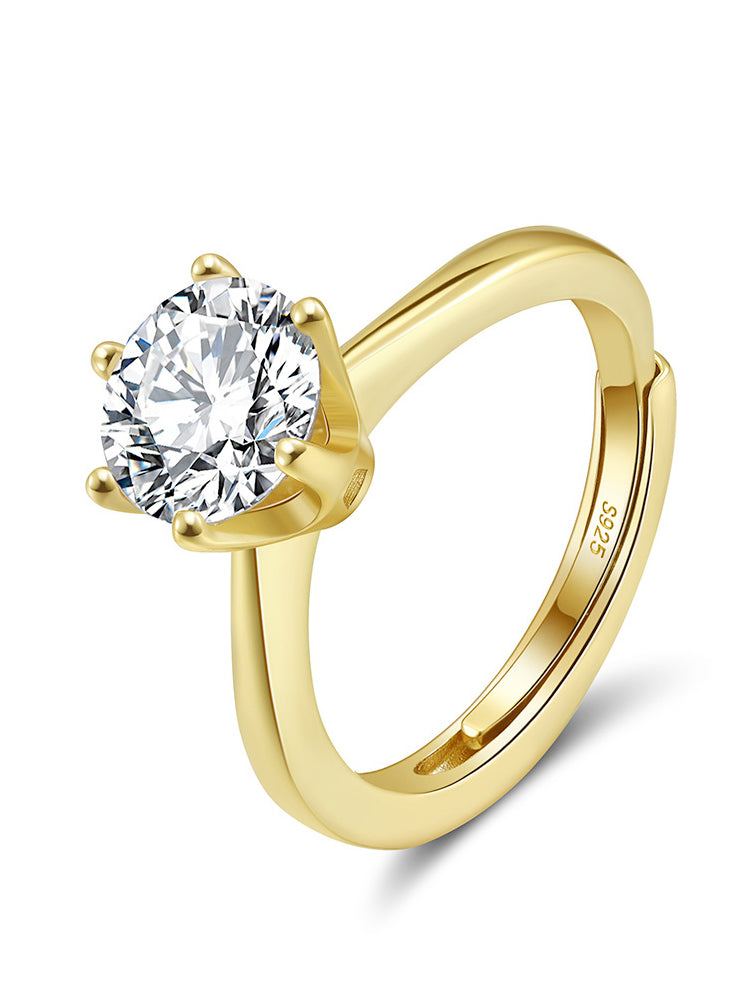 Anillo Dusk Is Mine chapado en oro de 18 quilates