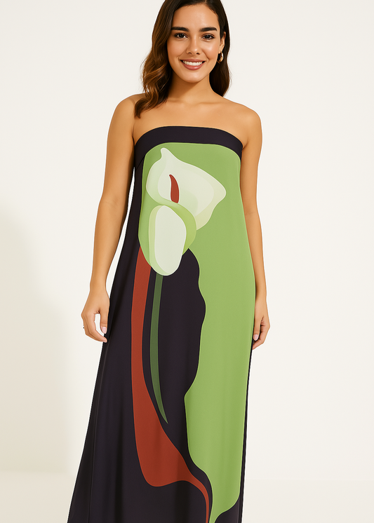 Vestido Strapless Malena