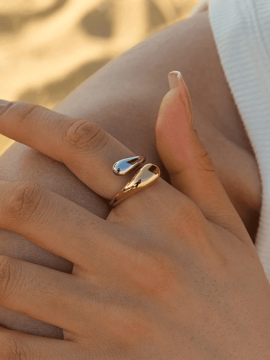 Anillo Jessica Drop Oro-Plata