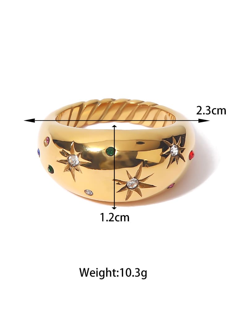 Anillo de cúpula de noche estrellada